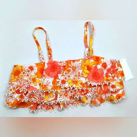 Raisins Other - Raisins Bikini Swimwear Top Padded Girls Sz 16 Lined Adjustable Straps V-3